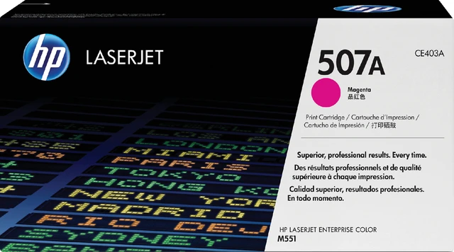 HP Tonercartridge 507A M Magenta