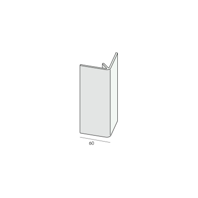 Tekening Buitenhoekprofiel Novicell 18mm