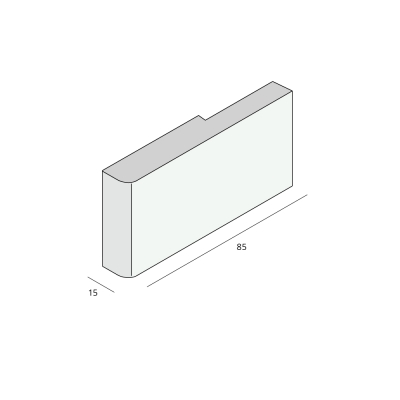 Tekening Finidec ankerlat 85x15mm