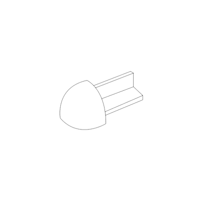 Tekening Buitenhoekstuk 12,5mm