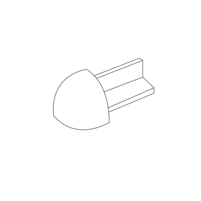 Tekening Buitenhoekstuk 6mm