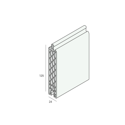 Tekening Paneelvulling 125x24mm