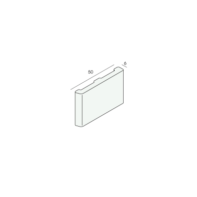 Tekening Finidec plintprofiel 50x6mm