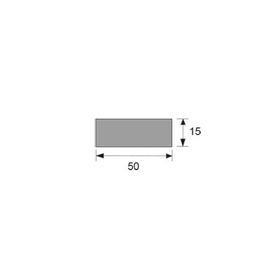 Tekening Finidec plintprofiel 50x15mm