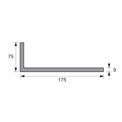 Tekening Hoekpaneel 175x75x9mm
