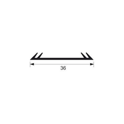Tekening Voegafdichtingprofiel 36mm