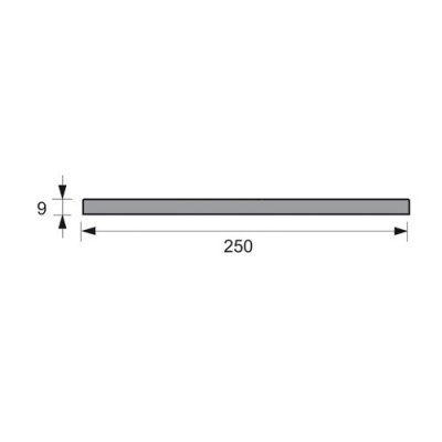 Tekening Platpaneel 250x9mm