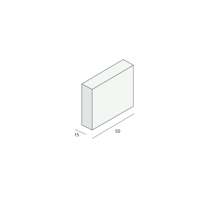 Tekening Finidec plintprofiel 50x15mm