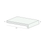 Tekening Finidec vensterbanken 300x34mm