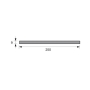 Tekening Platpaneel 250x9mm