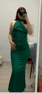 Shein zelena satenska haljina