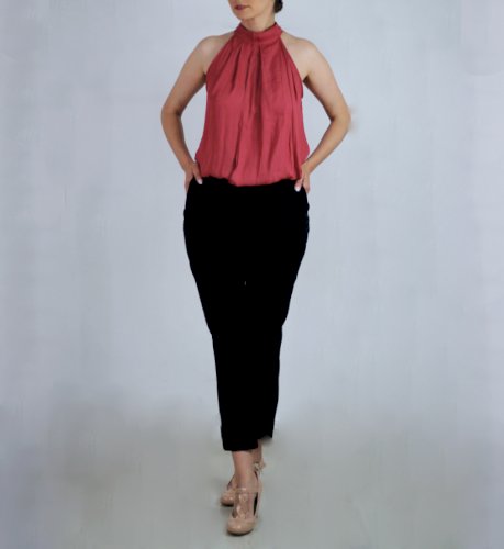 HTM21 NJM06 Zara crni bordo kombinezon
