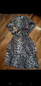 Duga leopard haljina
