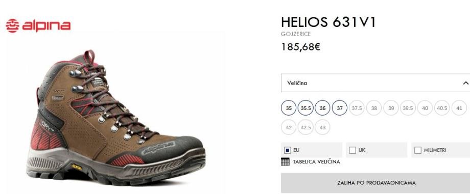 Ženske gojzerice ALPINA HELIOS 631V1 br 355