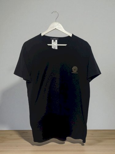 Versace XL Original crna Majica Zlatna Meduza Logo TShirt  Kao NOVO