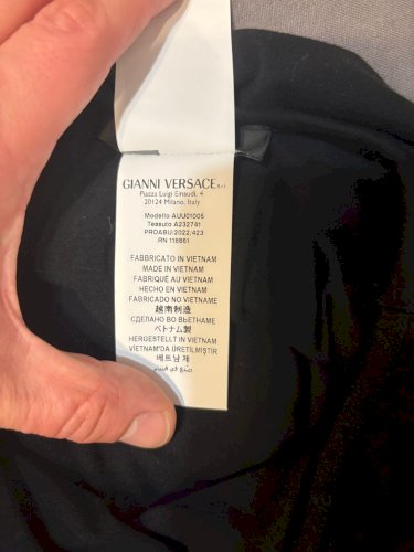 Versace XL Original crna Majica Zlatna Meduza Logo TShirt  Kao NOVO