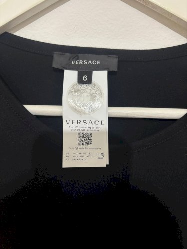 Versace XL Original crna Majica Zlatna Meduza Logo TShirt  Kao NOVO