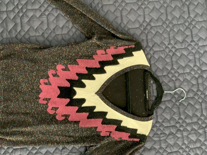 Šljokičasta Desigual majca dugih rukava XS