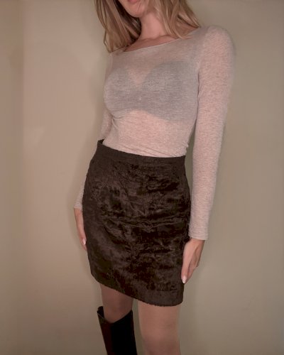 Moment Paris krznena suknja