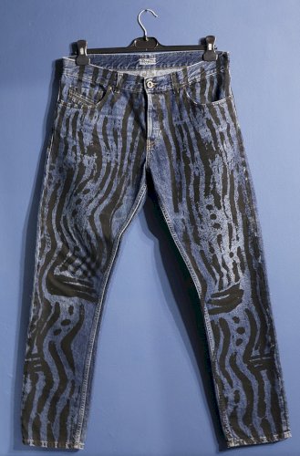 Oslikane Diesel Black Gold plave traperice