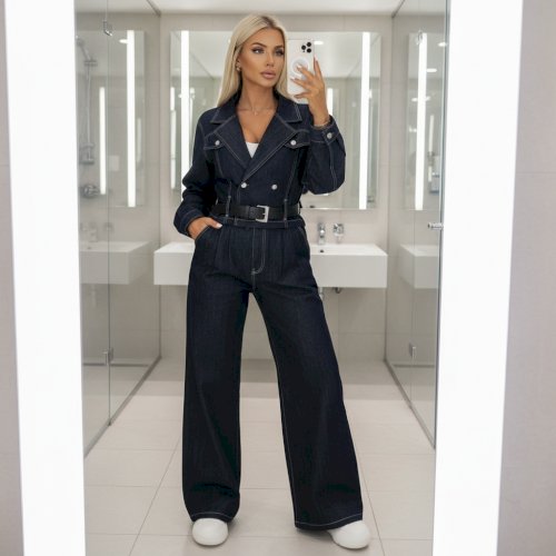 Traper komplet jakna i trapez hlače