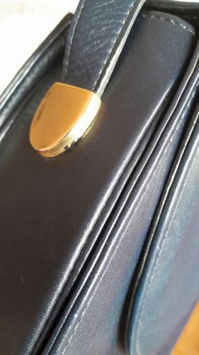 Kožna tamnoplava torbica Galanterija Kolarić Osijek