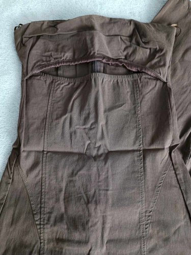 Bershka smeđa midi haljina