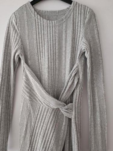 Shein siva midi haljina