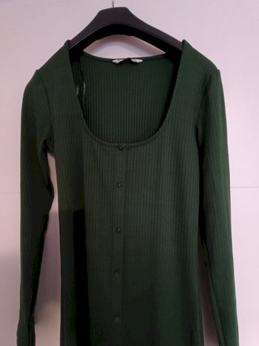 Stradivarius zelena midi haljina