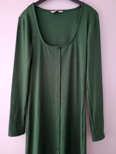 Stradivarius zelena midi haljina