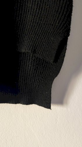 Zimska štrikana haljina s ovratnikom M 