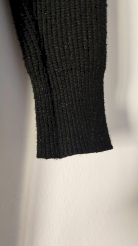 Zimska štrikana haljina s ovratnikom M 