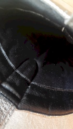 Kaubojske metalizirane čizme br38 24cm do koljena