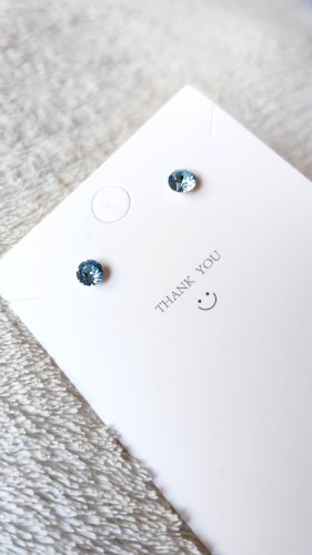 Hipoalegene naušnice Aquamarine