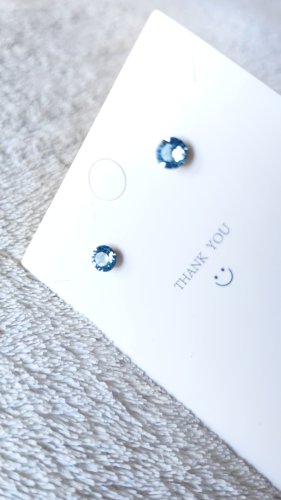 Hipoalegene naušnice Aquamarine