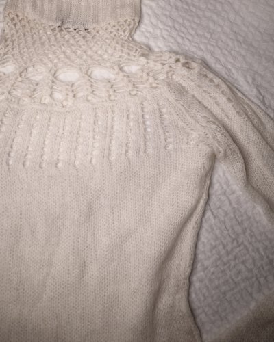 Bijela pletena majica