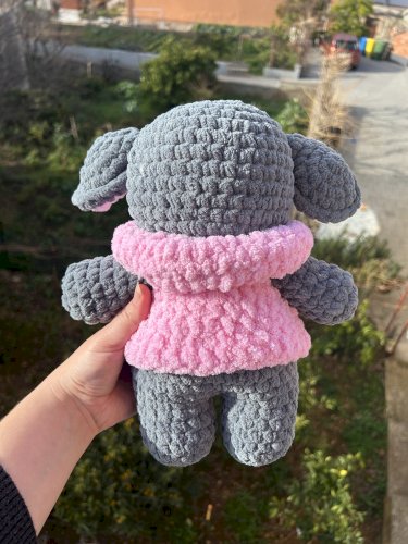 Ručno heklana plišana slonica