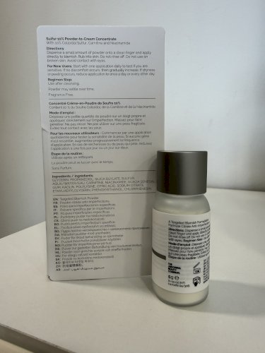 The Ordinary Sulfur 10  PowdertoCream Concentrate
