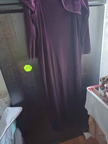 Večernja baršunasta bordo haljina na britele sa pripadajućim bolerom