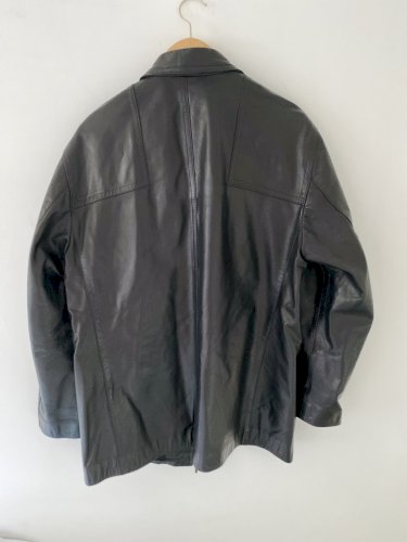 Kožna Crna Jakna Unisex L