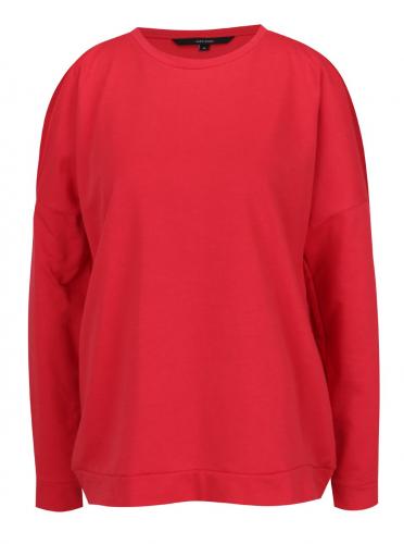 Červená voľná tenká mikina s prestrihmi na ramenách VERO MODA Vippy