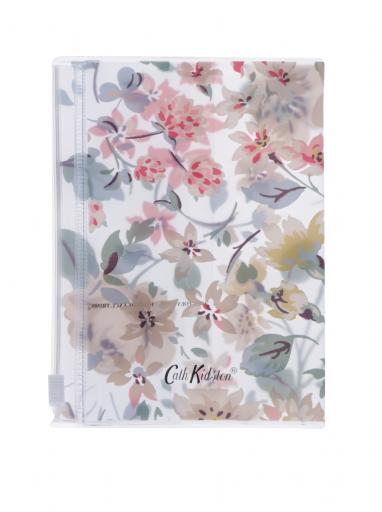 Priehľadné kvetované puzdro na doklady Cath Kidston