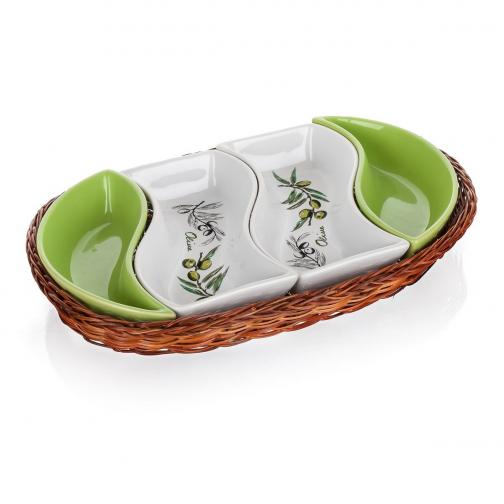 Banguet Olives Servírovací mísy v košíku 30,5 cm Banguet Olives Servírovací mísy v košíku 30,5 cm