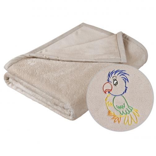 Bellatex dětská deka Korall micro Papoušek, 75 x 100 cm Bellatex dětská deka Korall micro Papoušek, 75 x 100 cm