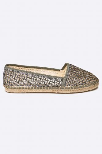 Buffalo - Espadrilky Glitter Silver Buffalo - Espadrilky Glitter Silver