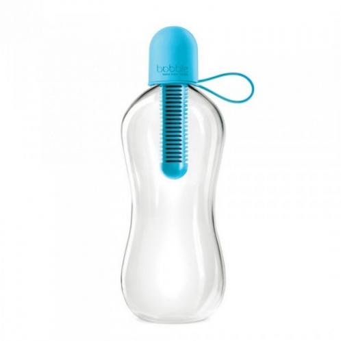 Bobble Láhev na pití se silikonovým víčkem 0,55l, modrá Bobble Láhev na pití se silikonovým víčkem 0,55l, modrá