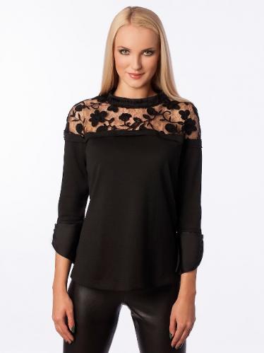 Alekssandra Dámská halenka 2386/A_black Alekssandra Dámská halenka 2386/A_black