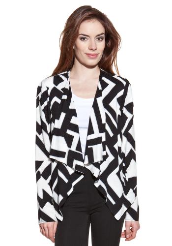 By Hellene Dámské sako SS3-5001-black&white By Hellene Dámské sako SS3-5001-black&white