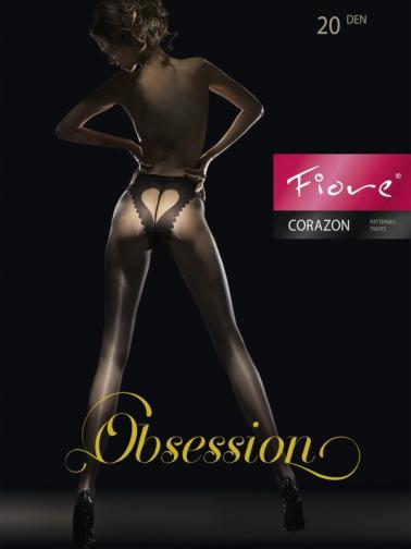 Fiore Dámské punčocháče 20 den, CORAZON COLLANT 20 DENIERS BLACK Fiore Dámské punčocháče 20 den, CORAZON COLLANT 20 DENIERS BLACK