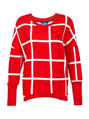 adidas Dámská mikina ADIDAS ORIGINALS MT CREW NECK M69595 _red, white adidas Dámská mikina ADIDAS ORIGINALS MT CREW NECK M69595 _red, white